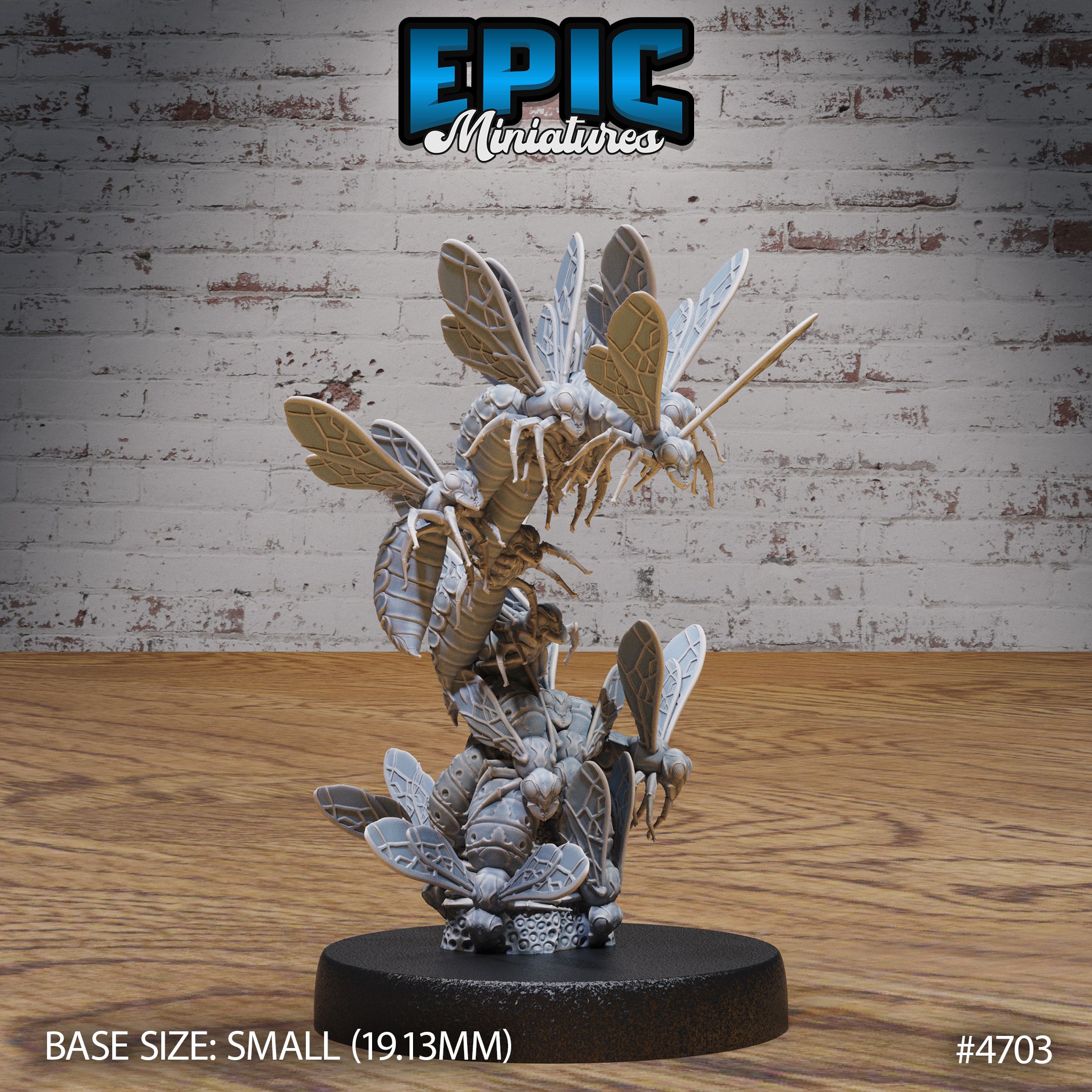 Wasp Swarm Small / Winged Insect / Flying Insectoid Beast / Forest Bee / Evil Hornet / Jungle Bug / Claw Hugger